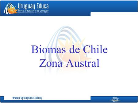 Biomas de Chile Zona Austral. Biomas De Chile Zona Austral Autores: Alicia Hoffmann Pablo Sánchez Centro de Recursos Educativos Avanzados CREA Diseño: