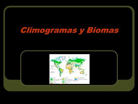 Climogramas y Biomas.