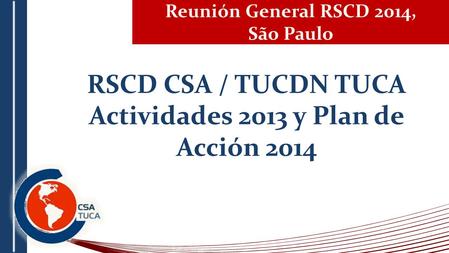 Actividades 2013 y Plan de Acción 2014