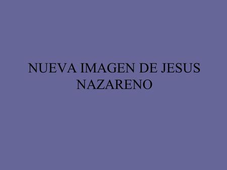 NUEVA IMAGEN DE JESUS NAZARENO. La primera imagen de cartón piedra,que procesionaba en la postguerra, fue hecha en el año 1943 por los artistas valencianos.