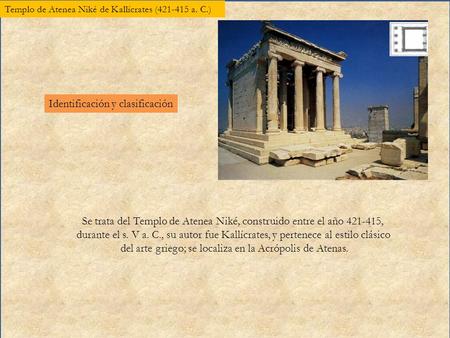 Templo de Atenea Niké de Kallícrates ( a. C.)