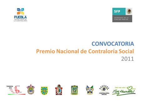 CONVOCATORIA Premio Nacional de Contraloría Social 2011.