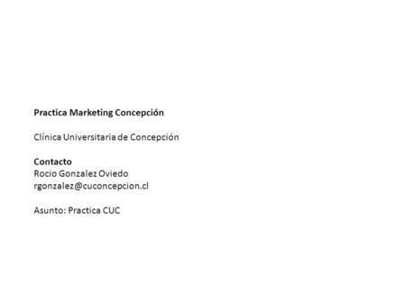 Practica Marketing Concepción