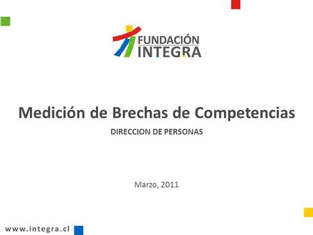 Medición de Brechas de Competencias DIRECCION DE PERSONAS Marzo, 2011.