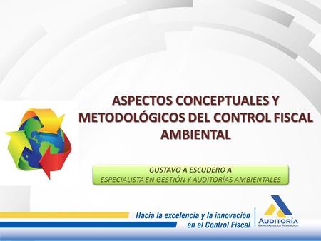 ASPECTOS CONCEPTUALES Y METODOLÓGICOS DEL CONTROL FISCAL AMBIENTAL