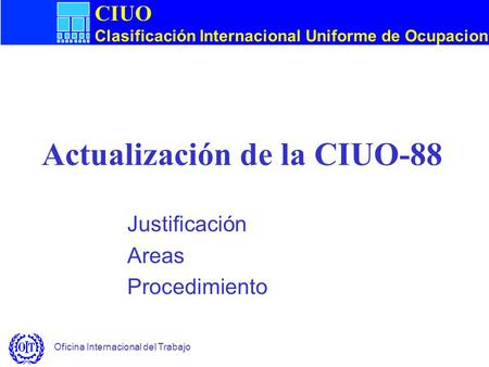 Actualización de la CIUO-88