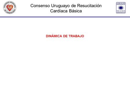Consenso Uruguayo de Resucitación Cardíaca Básica DINÁMICA DE TRABAJO.