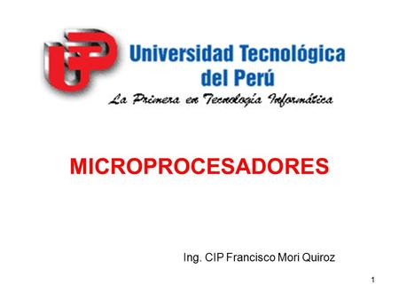 Ing. CIP Francisco Mori Quiroz