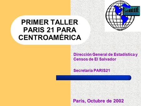 PRIMER TALLER PARIS 21 PARA CENTROAMÉRICA