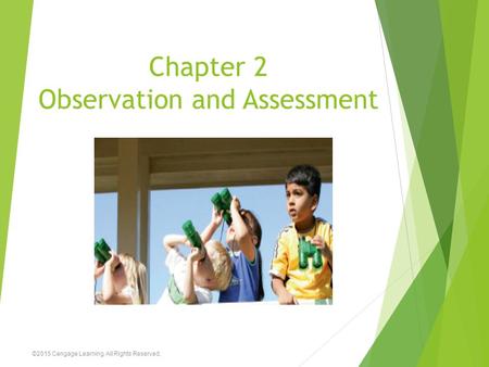 Chapter 2 Observation and Assessment ©2015 Cengage Learning. All Rights Reserved.