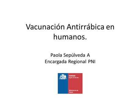 Vacunación Antirrábica en humanos