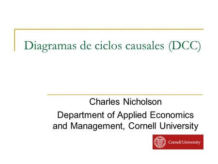 Diagramas de ciclos causales (DCC)