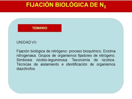 FIJACIÓN BIOLÓGICA DE N2