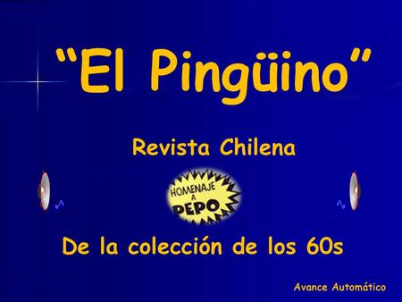 “El Pingüino” Revista Chilena De la colección de los 60s
