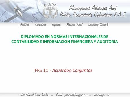 IFRS 11 - Acuerdos Conjuntos