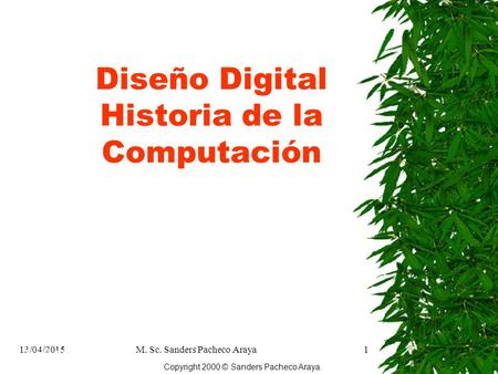 Diseño Digital Historia de la Computación