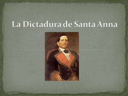 De 1848-1853 México no tenía estabilidad política. En este tiempo se tuvieron 5 presidentes. La gente comenzó a creer que Santa Anna era el único que.