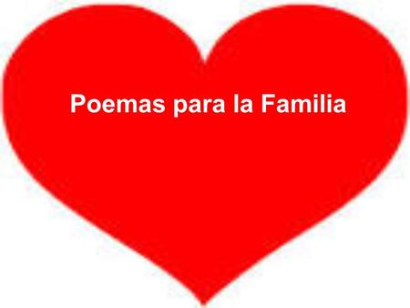Poemas para la Familia.