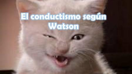 El conductismo según Watson