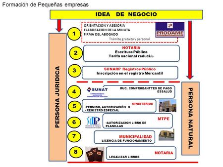 IDEA DE NEGOCIO PERSONA JURIDICA 5 PERSONA NATURAL 6 7 8