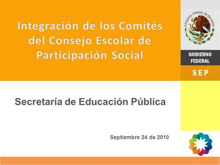 Integración de los Comités del Consejo Escolar de Participación Social