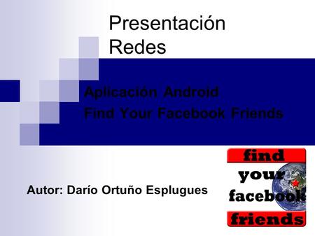 Aplicación Android Find Your Facebook Friends
