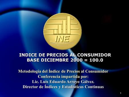 INDICE DE PRECIOS AL CONSUMIDOR BASE DICIEMBRE 2000 = 100.0