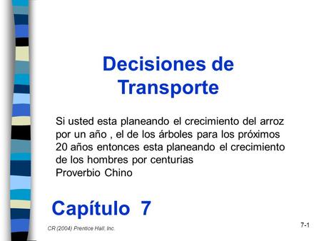 Decisiones de Transporte