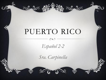Español 2-2 Sra. Carpinella