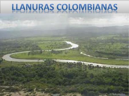 LLANURAS COLOMBIANAS.