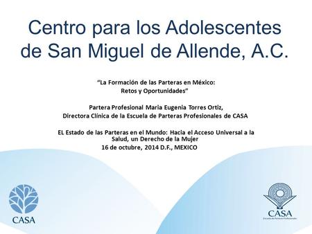 Centro para los Adolescentes de San Miguel de Allende, A.C.