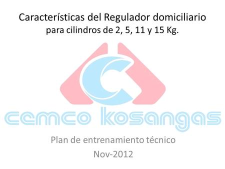 Plan de entrenamiento técnico Nov-2012