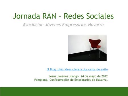 Jornada RAN – Redes Sociales