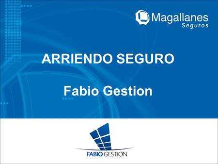 ARRIENDO SEGURO Fabio Gestion.