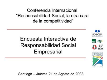 Encuesta Interactiva de Responsabilidad Social Empresarial
