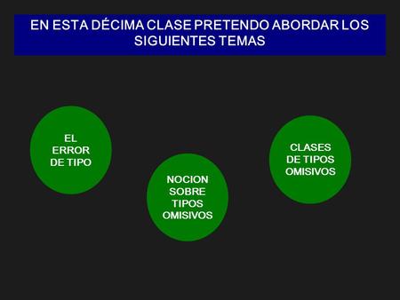 EN ESTA DÉCIMA CLASE PRETENDO ABORDAR LOS SIGUIENTES TEMAS