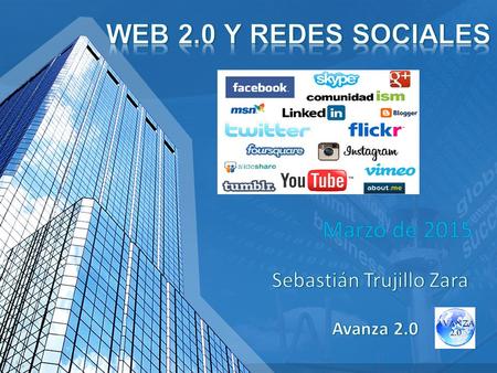 I.Web 2.0 II.Social Media III.Redes Sociales  Facebook  Twitter  Otras (Pinterest, Google+, Linkedin, …) IV.Herramientas 2.0 V.Conclusiones.
