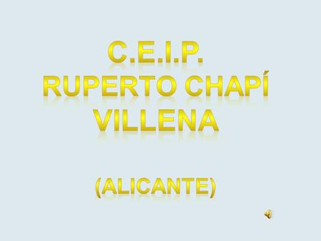 C.e.i.p. Ruperto chapí Villena (alicante).