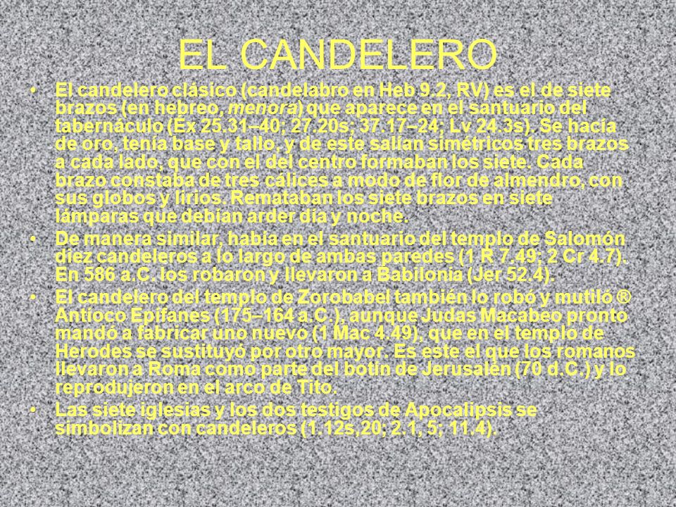 candelabro del tabernaculo el candelero el candelero cl 225 sico candelabro en heb 9 2 candelabro del tabernaculo el candelero el candelero cl 225 sico candelabro en heb 9 2