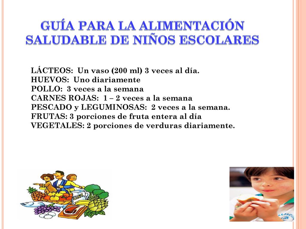ALIMENTACIÓN SALUDABLE EN PREESCOALRES Y ESCOLARES - ppt ALIMENTACIÓN SALUDABLE EN PREESCOALRES Y ESCOLARES - ppt