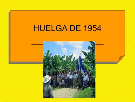 HUELGA DE 1954.