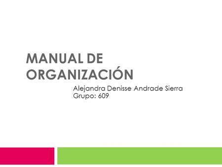 Manual de organización