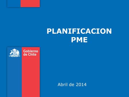 PLANIFICACION PME Abril de 2014.