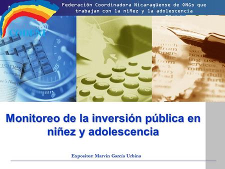 Monitoreo de la inversión pública en niñez y adolescencia