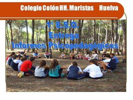 Colegio Colón HH. Maristas Huelva. INFORME PSICOPEDAGÓGICO.