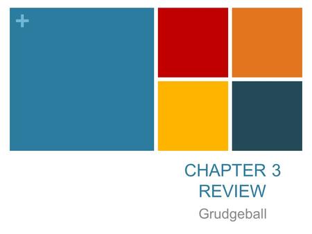 + CHAPTER 3 REVIEW Grudgeball. + HAGA AHORA HAGA AHORA el 19/20 de noviembre Answer the following questions about yourself following the example format: