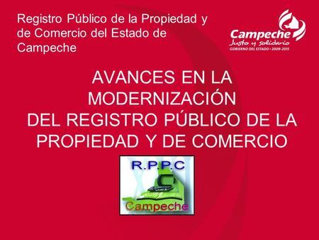 Registro Público de la Propiedad y de Comercio del Estado de Campeche