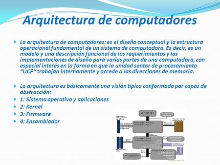 Arquitectura de computadores