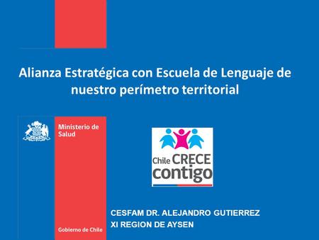 Alianza Estratégica con Escuela de Lenguaje de nuestro perímetro territorial CESFAM DR. ALEJANDRO GUTIERREZ XI REGION DE AYSEN.