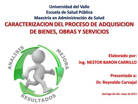 ing. NESTOR BARON CARRILLO Presentado a: Dr. Reynaldo Carvajal